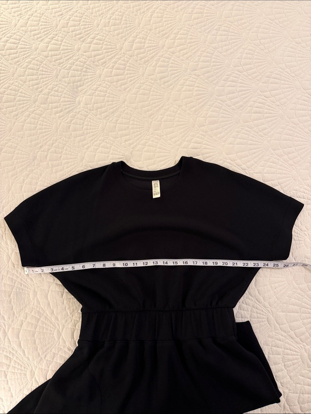 SPANX Black Short-Sleeve Crewneck Mini Dress - Picture 8 of 10